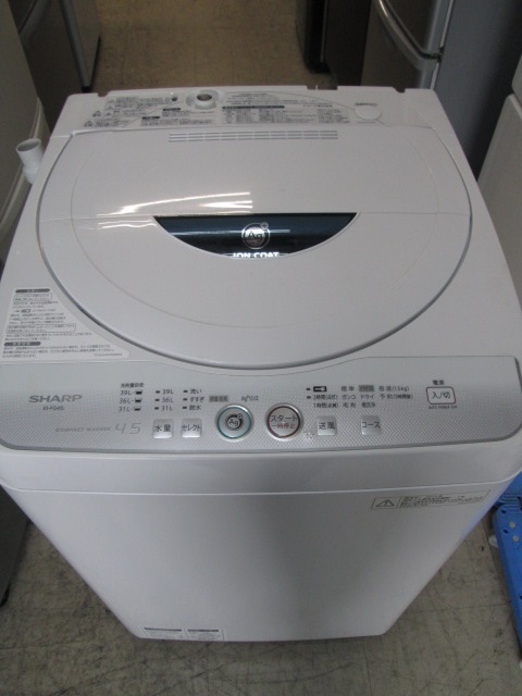 シャープ 4.5k全自動洗濯機 ES-FG45L