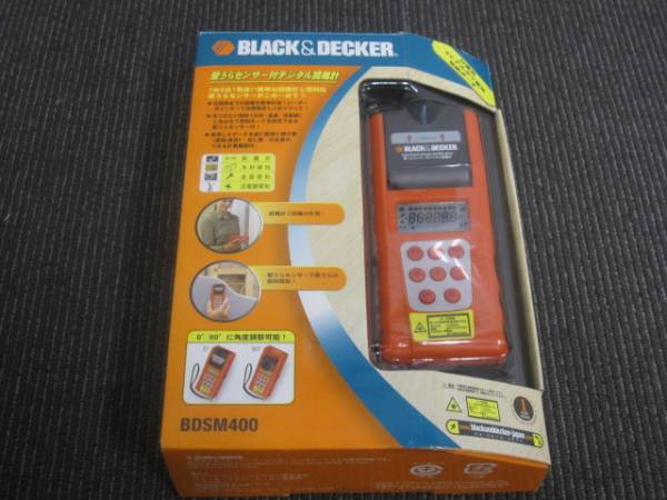 BDSM400 横浜にて、工具  BLACK&DECKER 壁うらセンサー付デジタル距離計を買取いたしました。