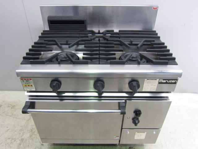 RGR 0963C 東京にて、厨房機器 マルゼン 業務用ガスレンジ RGR 0963を買取いたしました。